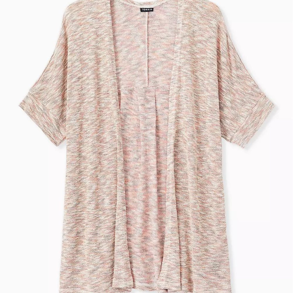 Multi Space Dye Hacci & Lurex Dolman Cardigan